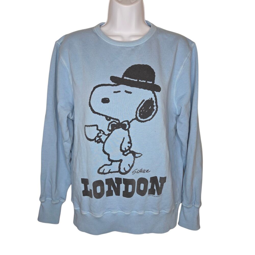 ​TSPTR x Peanuts Snoopy "London" Light Blue Crewneck Sweatshirt - Size S Small